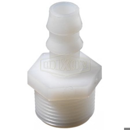 Dixon Tuff-Lite Push-On Insert, 1/4 in Nominal, MNPT x Hose Shank, Nylon, Domestic TPN22
